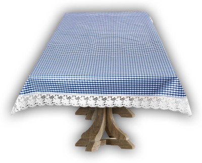 The Furnishing Tree Printed 8 Seater Table Cover(Blue, PVC)