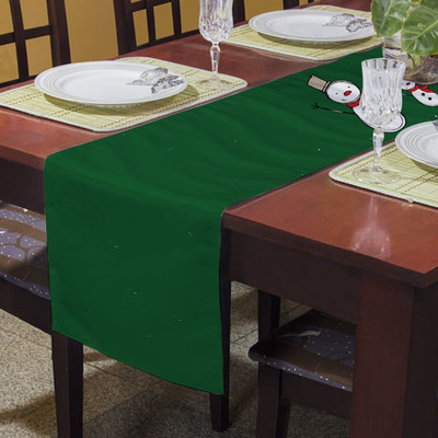 right Green 183 cm Table Runner(Satin)