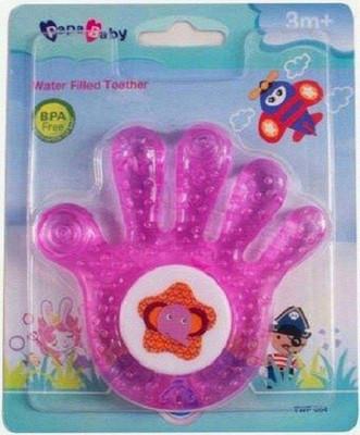 HuddiBABA Baby Teether Soft Water Finger Teether. For New Born Babies . Teether(Pink)