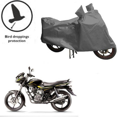 saanvi Waterproof Two Wheeler Cover for Bajaj(Discover 100 DTS-i, Grey)