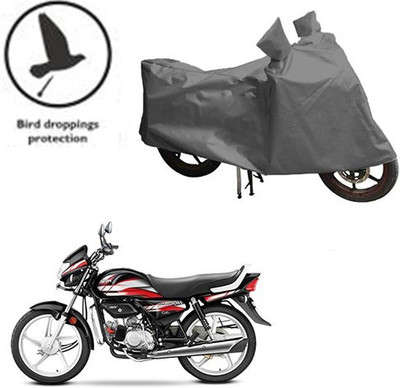 saanvi Waterproof Two Wheeler Cover for Hero(CD deluxe, Grey)