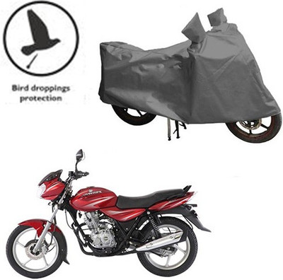 saanvi Waterproof Two Wheeler Cover for Bajaj(Discover 125 DTS-i, Grey)