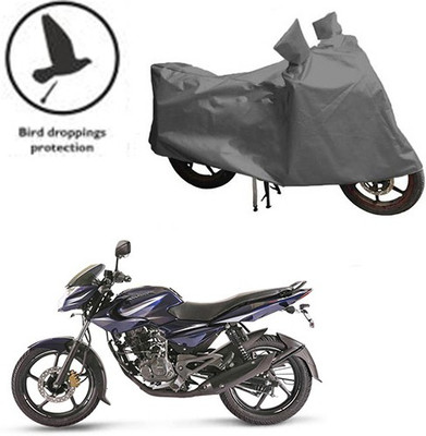 saanvi Waterproof Two Wheeler Cover for Bajaj(Pulsar 135 LS DTS-i, Grey)