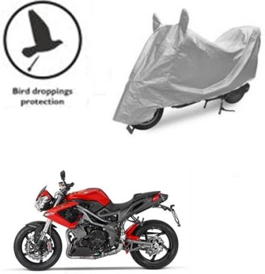 saanvi Waterproof Two Wheeler Cover for DSK Benelli(TNT R, Silver)