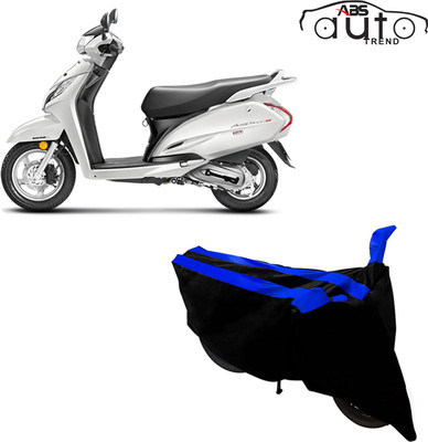 ABS AUTO TREND Two Wheeler Cover for Honda(Activa 125, Black, Blue)