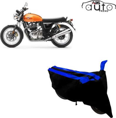 ABS AUTO TREND Two Wheeler Cover for Royal Enfield(Interceptor 650, Black, Blue)