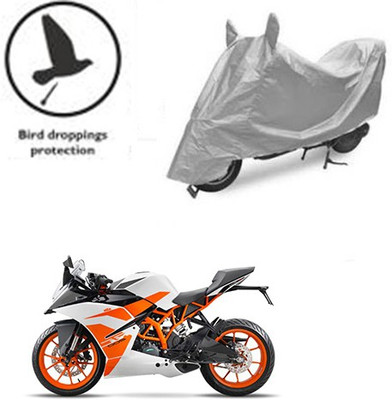 RPSENTTERPR Waterproof Two Wheeler Cover for KTM(Duke 200, Silver)