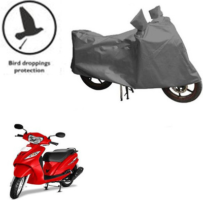 RPSENTTERPR Waterproof Two Wheeler Cover for TVS(Wego, Grey)