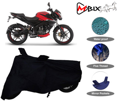 MBIX Waterproof Two Wheeler Cover for Bajaj(Pulsar 160 NS DTS-i, Black)