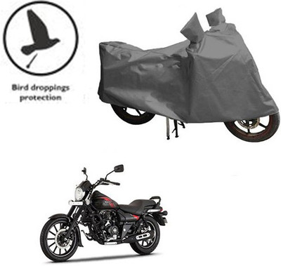 saanvi Waterproof Two Wheeler Cover for Bajaj(Avenger 220 Street, Grey)