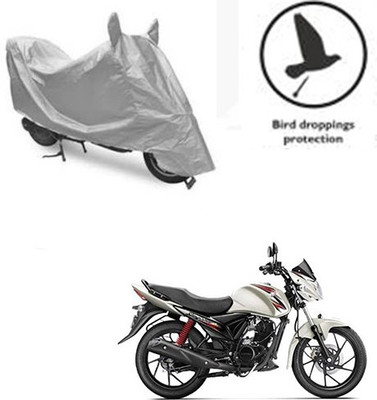 Motoren Waterproof Two Wheeler Cover for Suzuki(Sling Shot Plus, Silver)