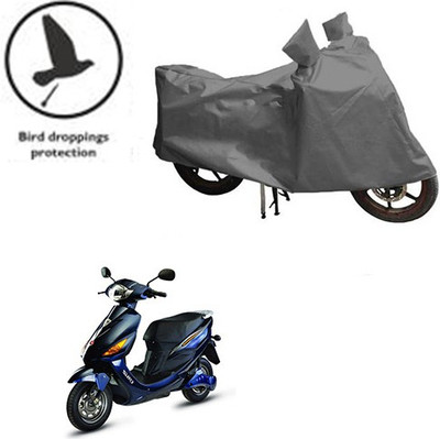 saanvi Waterproof Two Wheeler Cover for Hero(Electric Cruz, Grey)