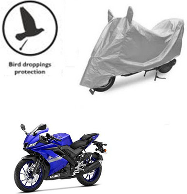 saanvi Waterproof Two Wheeler Cover for Yamaha(R15 V3, Silver)