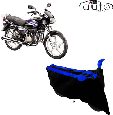 ABS AUTO TREND Two Wheeler Cover for Hero(Splendor Plus, Black, Blue)