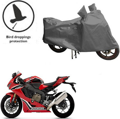 RPSENTTERPR Waterproof Two Wheeler Cover for Honda(CBR 1000RR, Grey)