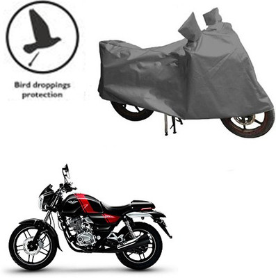 saanvi Waterproof Two Wheeler Cover for Bajaj(V 150, Grey)