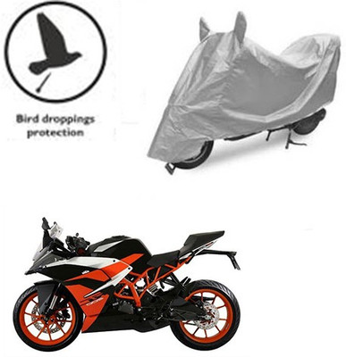 RPSENTTERPR Waterproof Two Wheeler Cover for KTM(RC 200, Silver)