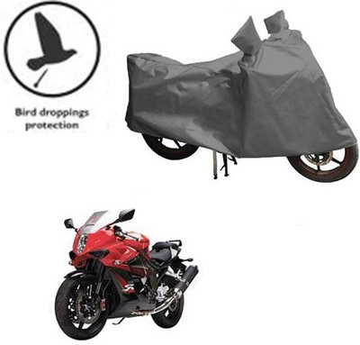 RPSENTTERPR Waterproof Two Wheeler Cover for Hyosung(GT650R, Grey)