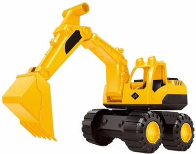 Jay Shree Gopal Construction Engineering Big Size JCB Vehicles Excavator Truck Toy for Old Boys and Girls , Unbreakable Excavator Truck Toy for Kids(Yellow, Pack of: 1)