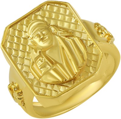 MissMister Gold plated Shirdi Sai baba finger ring Men Brass Ring