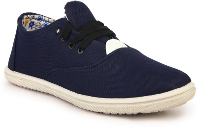 KANEGGYE Canvas Shoes For Men(Navy , 7)