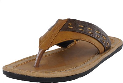 GoodFeel Men Slippers(Tan, Brown , 8)