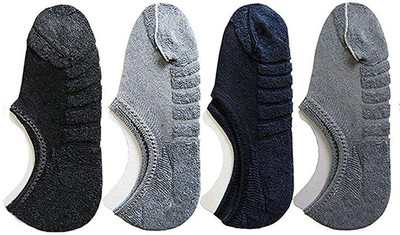 Liyana Collection Men Solid Low Cut(Pack of 4)