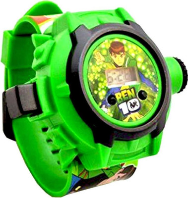 Style Freak Ben-10 24-Images Digital Display Projector Cartoon Watch for Kids Set of - 1 Digital Watch  - For Boys & Girls