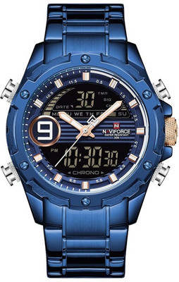 NAVIFORCE NF9146-Blue NF9146 Analog-Digital Watch  - For Men