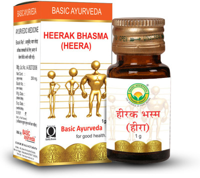 Basic Ayurveda Heerak Bhasma (Heera)(1 g)