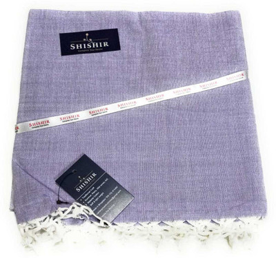 Shishir Solid Single Top Sheet for  Mild Winter(Cotton, Blue Violet)