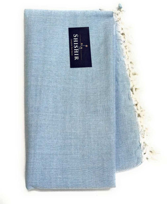 Shishir Solid Single Top Sheet for  Mild Winter(Cotton, Paleblue)