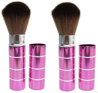 THTC Portable & Reusable Handle Makeup Powder Basic Beauty Tool Combo(Pack of 2)