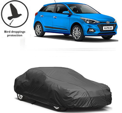 RPSENTTERPR Car Cover For Hyundai Elite i20 (With Mirror Pockets)(Black, For 2020 Models)