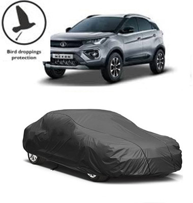 RPSENTTERPR Car Cover For Tata Nexon (With Mirror Pockets)(Black, For 2020 Models)
