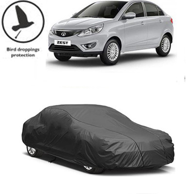 RPSENTTERPR Car Cover For Tata Zest (With Mirror Pockets)(Black, For 2020 Models)