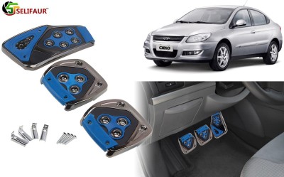 Selifaur B4P41 - 3 Pcs Blue Non-Slip Manual Car Pedals kit Pad Covers Set Car Pedal