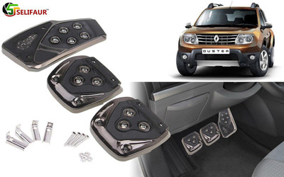 Selifaur B3B301 - 3 Pcs Black Non-Slip Manual Car Pedals kit Pad Covers Set Car Pedal