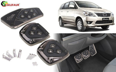 Selifaur B3B364 - 3 Pcs Black Non-Slip Manual Car Pedals kit Pad Covers Set Car Pedal