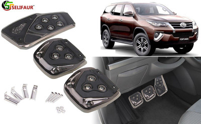 Selifaur B3B93 - 3 Pcs Black Non-Slip Manual Car Pedals kit Pad Covers Set Car Pedal