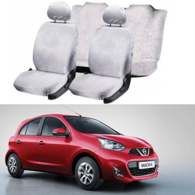 Chiefride Cotton Car Seat Cover For Nissan Micra(5 Seater, 2 Back Seat Head Rests)