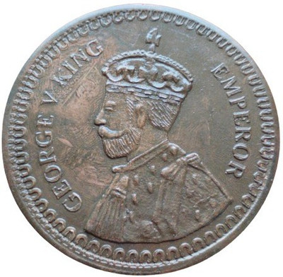 COINS WORLD 100 GRAMS ONE ANNA EAST INDIA COMPNAY KING GEORGE V EMPEROR BIG AND HEAVY COIN Medieval Coin Collection(1 Coins)