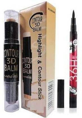BTNT best eye liner with 2in1 concealer stick(2 Items in the set)