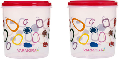 VARMORA Plastic Utility Container  - 1500 ml, 1500 ml(Pack of 2, Red)