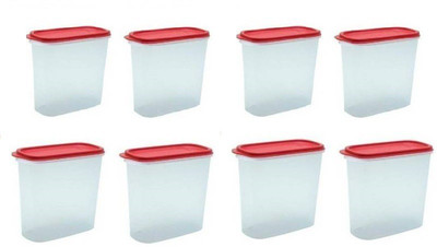 TUPPERWARE Plastic Utility Container  - 6.8 L, 9.2 ml(Pack of 8, Red)