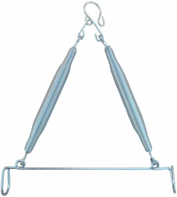 S J SHINE Baby Kids Infant jhula Swing Cradle Stainless Steel Baby Cradle Spring hanging spring(Silver)