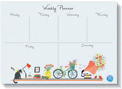 HC with HAPPY CRAFT Designer Collection A4 Planner/Organizer Unruled 50 Pages(Light Blue)
