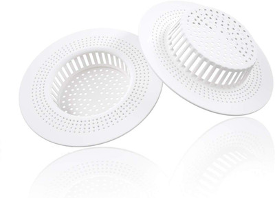 Matiman Kitchen Sink Plastic Push Down Strainer(10 cm Set of 2)