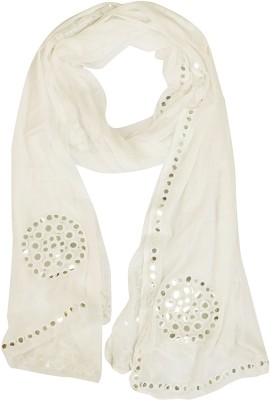WHITEHEAVEN Chiffon Embellished Women Dupatta