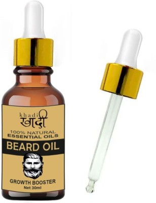 Khadi Khushika Beard Oil For Get Rid of the Dreaded Beard Itch | Fights Beard Dandruff | Treat Patchy Beards | Style Your Beard Easier | Fight Acne(30 ml)